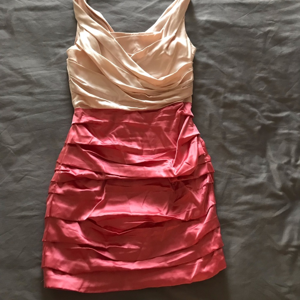 Pink Silk Dress from Express